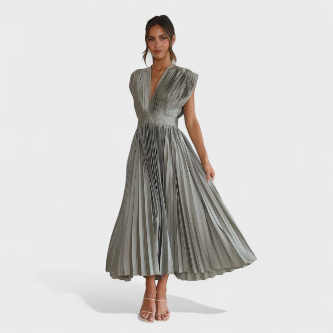 Eduarda - Vestido midi elegante
