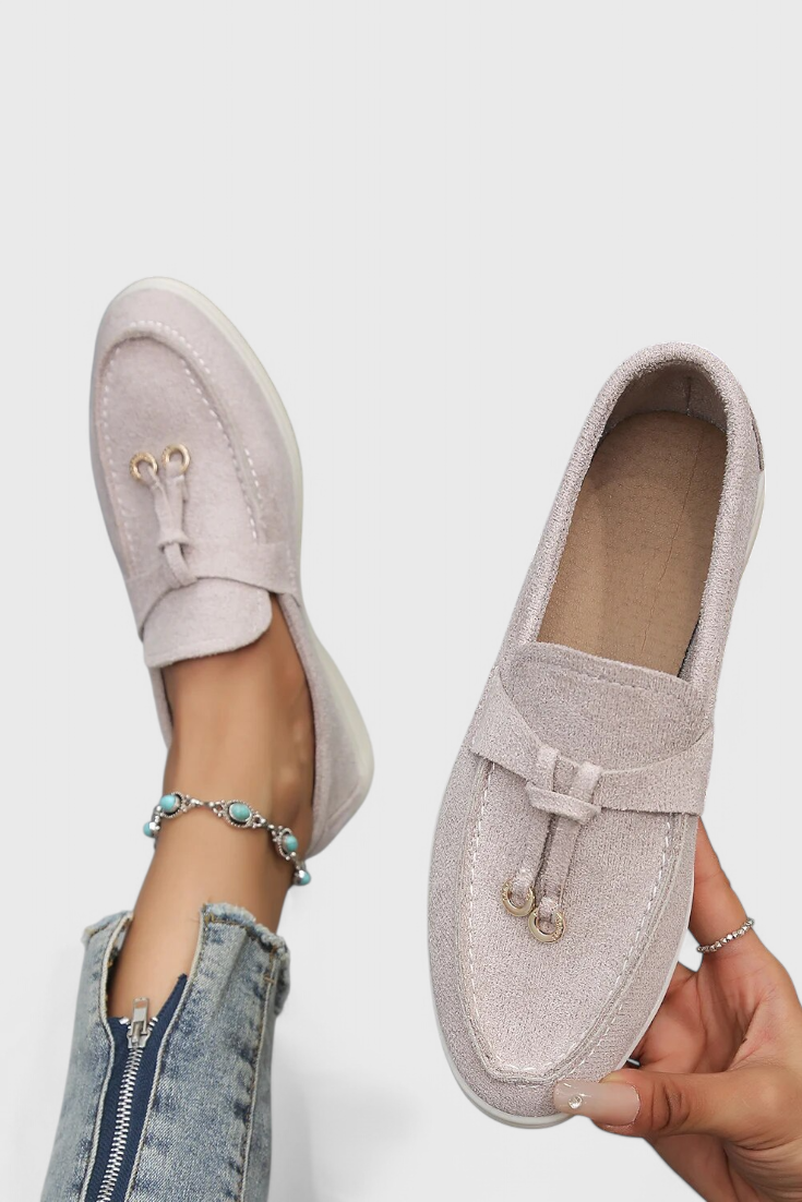 Coralie Mocasines con Acabado Suede