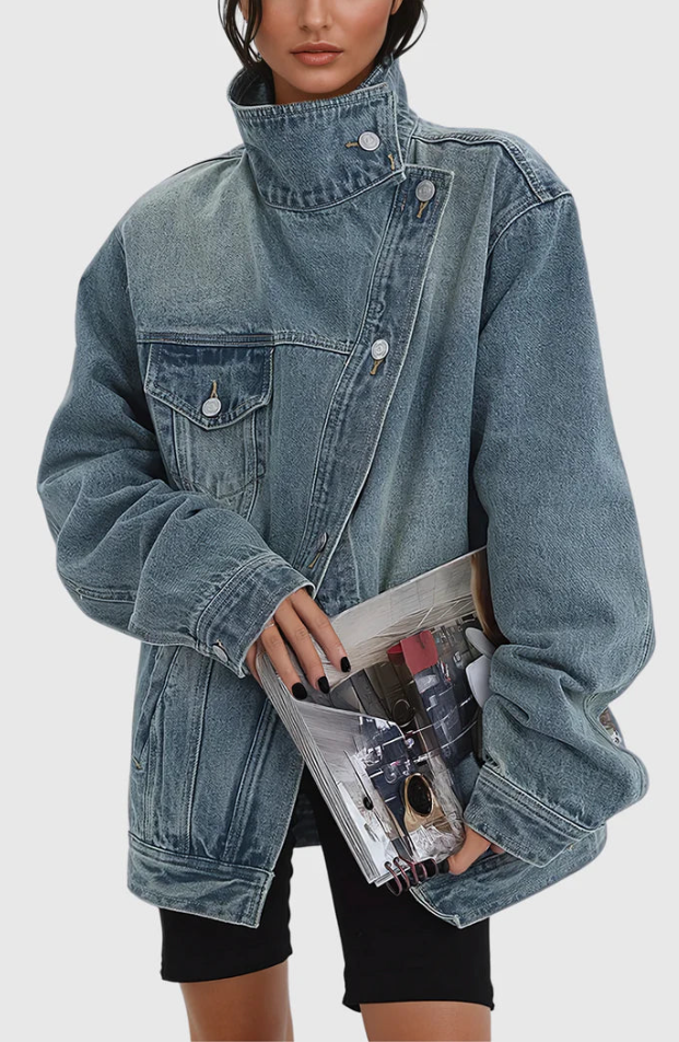 Bella™ - Chaqueta de mezclilla artística