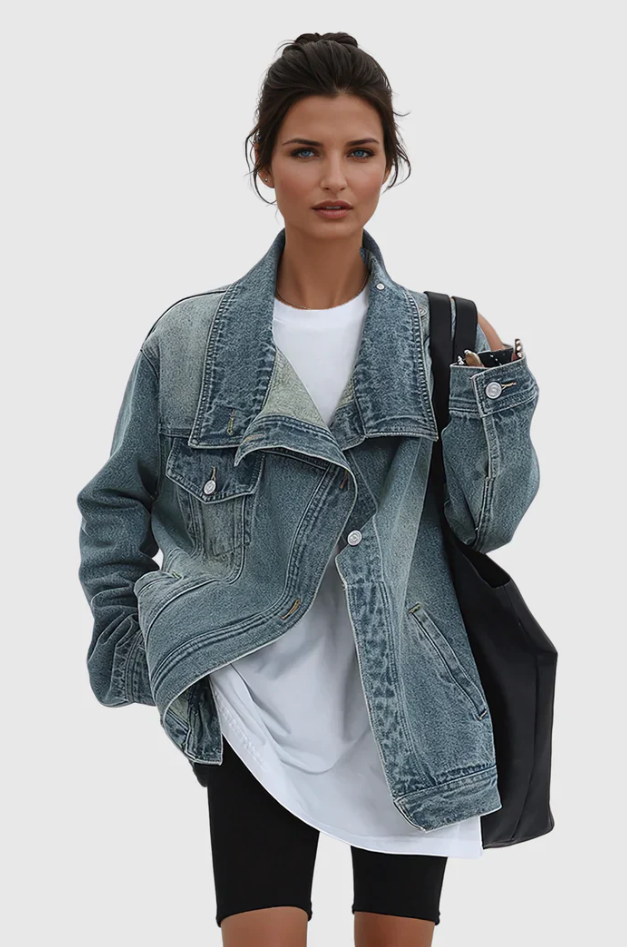 Bella™ - Chaqueta de mezclilla artística