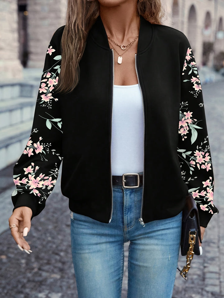 Thea™ - Abrigo con estampado floral moderno