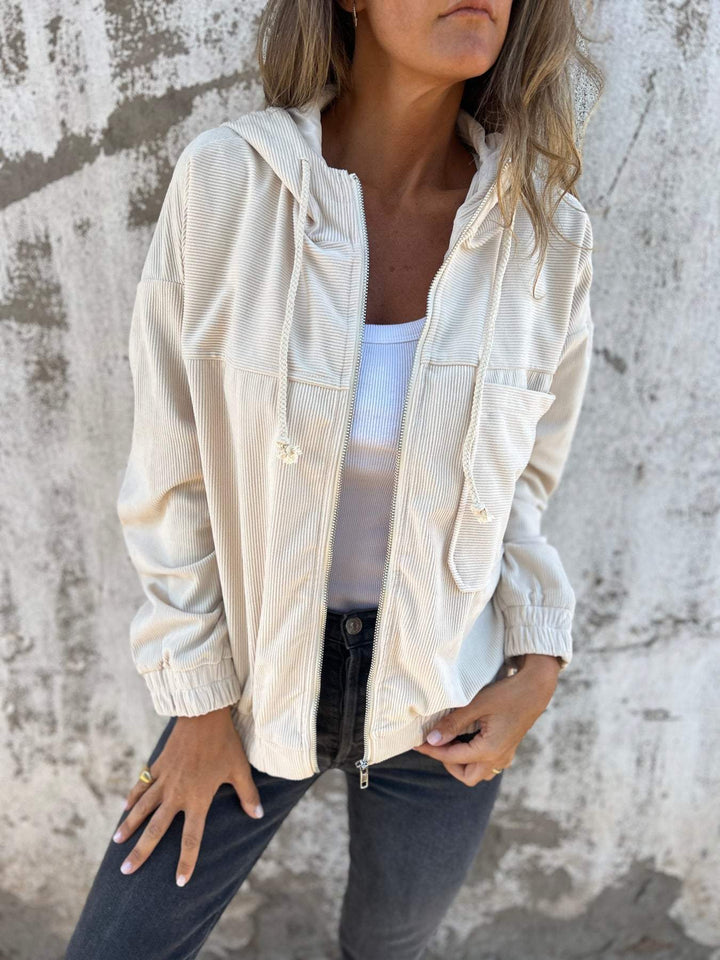 Concetta - Abrigo casual con capucha y cierre