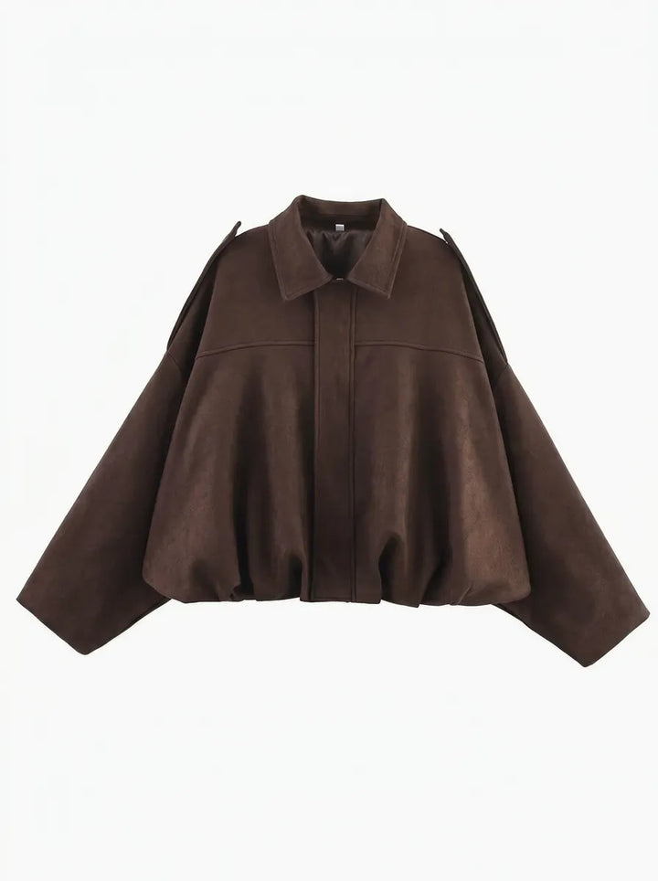 Abrigo oversized de señora con bolsillos prácticos
