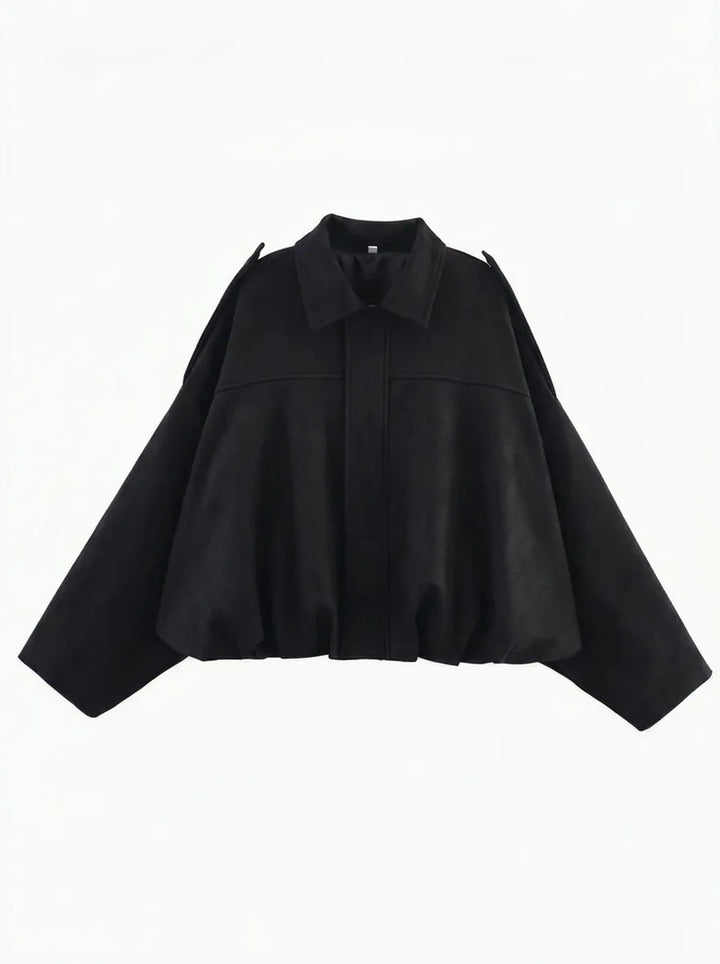 Abrigo oversized de señora con bolsillos prácticos