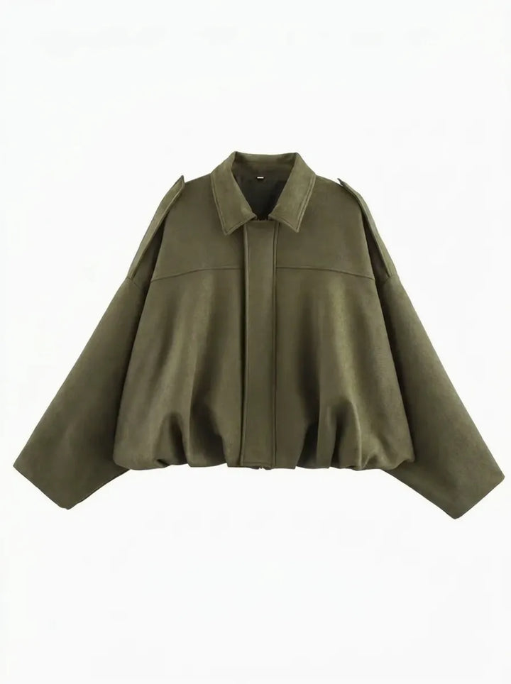 Abrigo oversized de señora con bolsillos prácticos