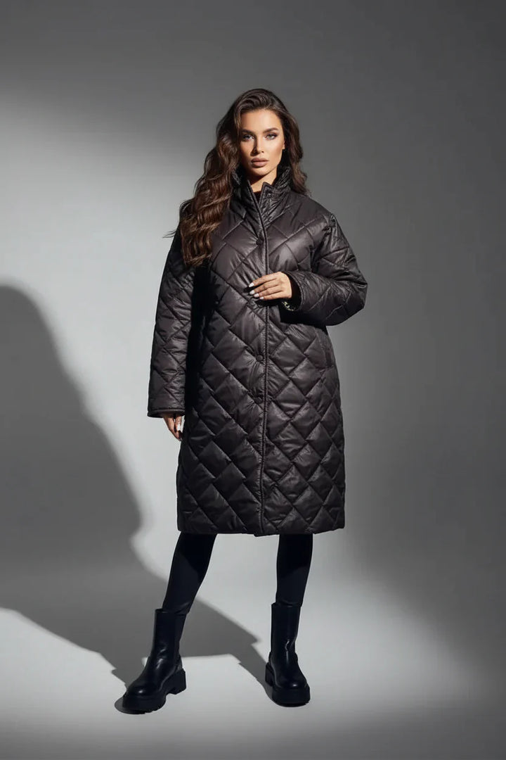 ABRIGO ACOLCHADO PREMIUM CON FORRO ESTAMPADO DE LEOPARDO