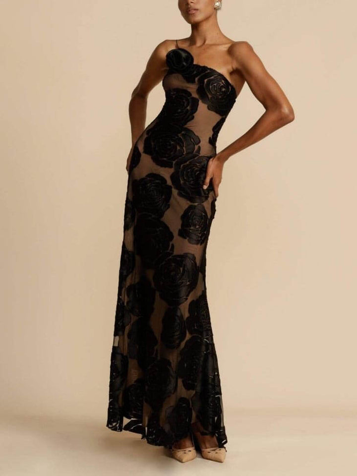 Vestido largo de mujer para invitada de boda