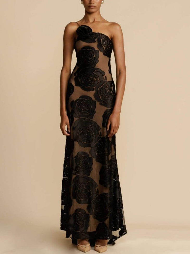 Vestido largo de mujer para invitada de boda