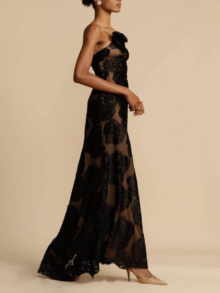 Vestido largo de mujer para invitada de boda