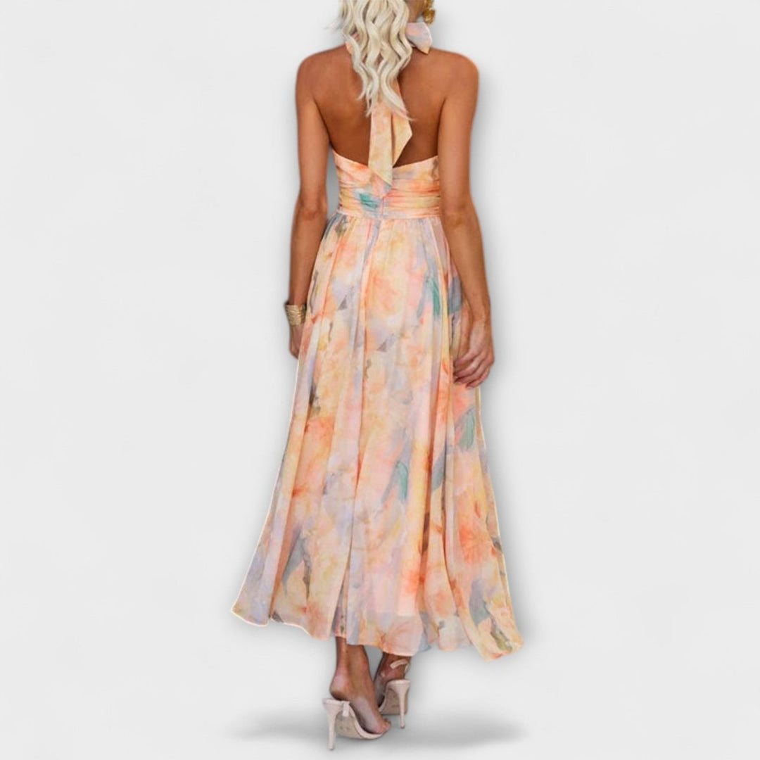 Maxivestido de Manga Larga Elegante
