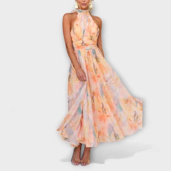 Maxivestido de Manga Larga Elegante