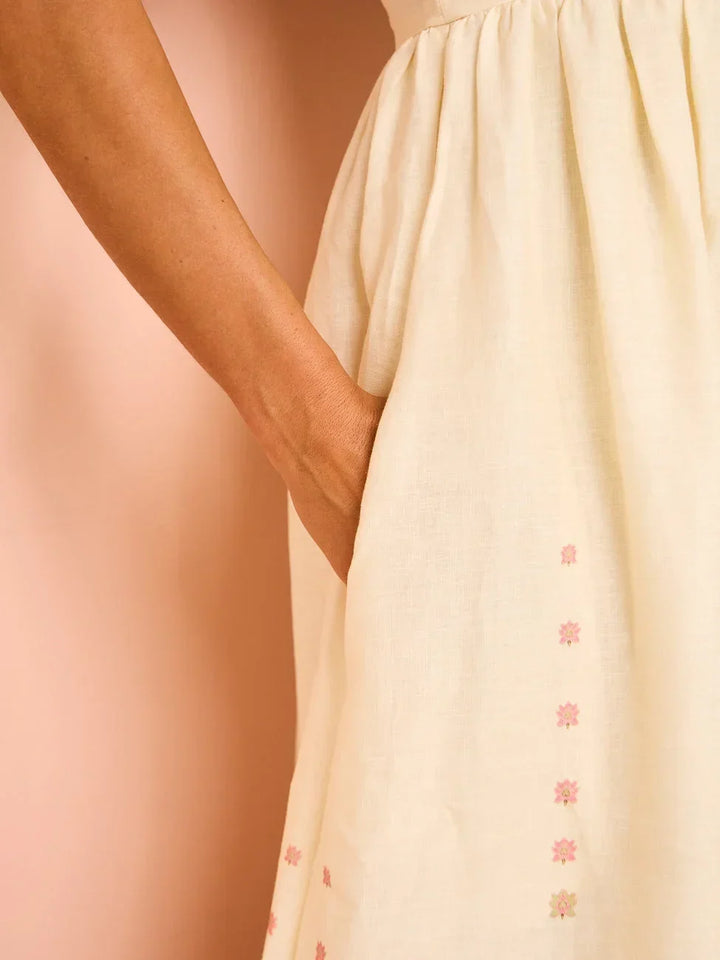 Vestido Maxi de verano para mujer con estampados florales y tirantes finos