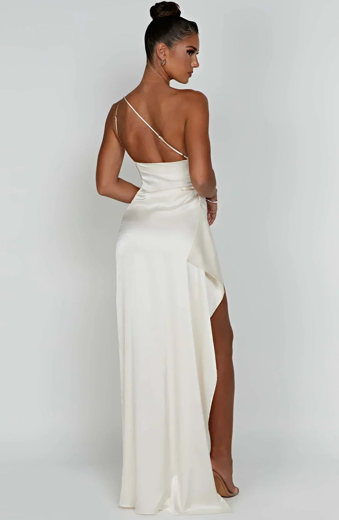 Vestido Maxi asimétrico para mujeres con elegante abertura