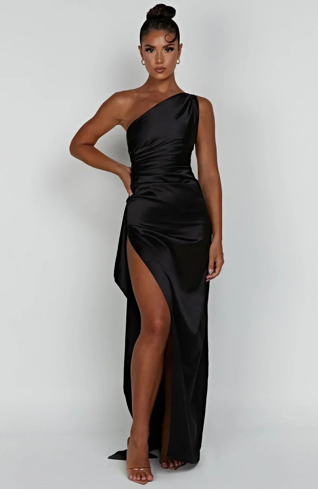 Vestido Maxi asimétrico para mujeres con elegante abertura