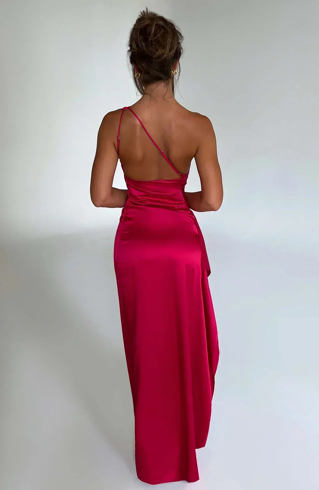 Vestido Maxi asimétrico para mujeres con elegante abertura