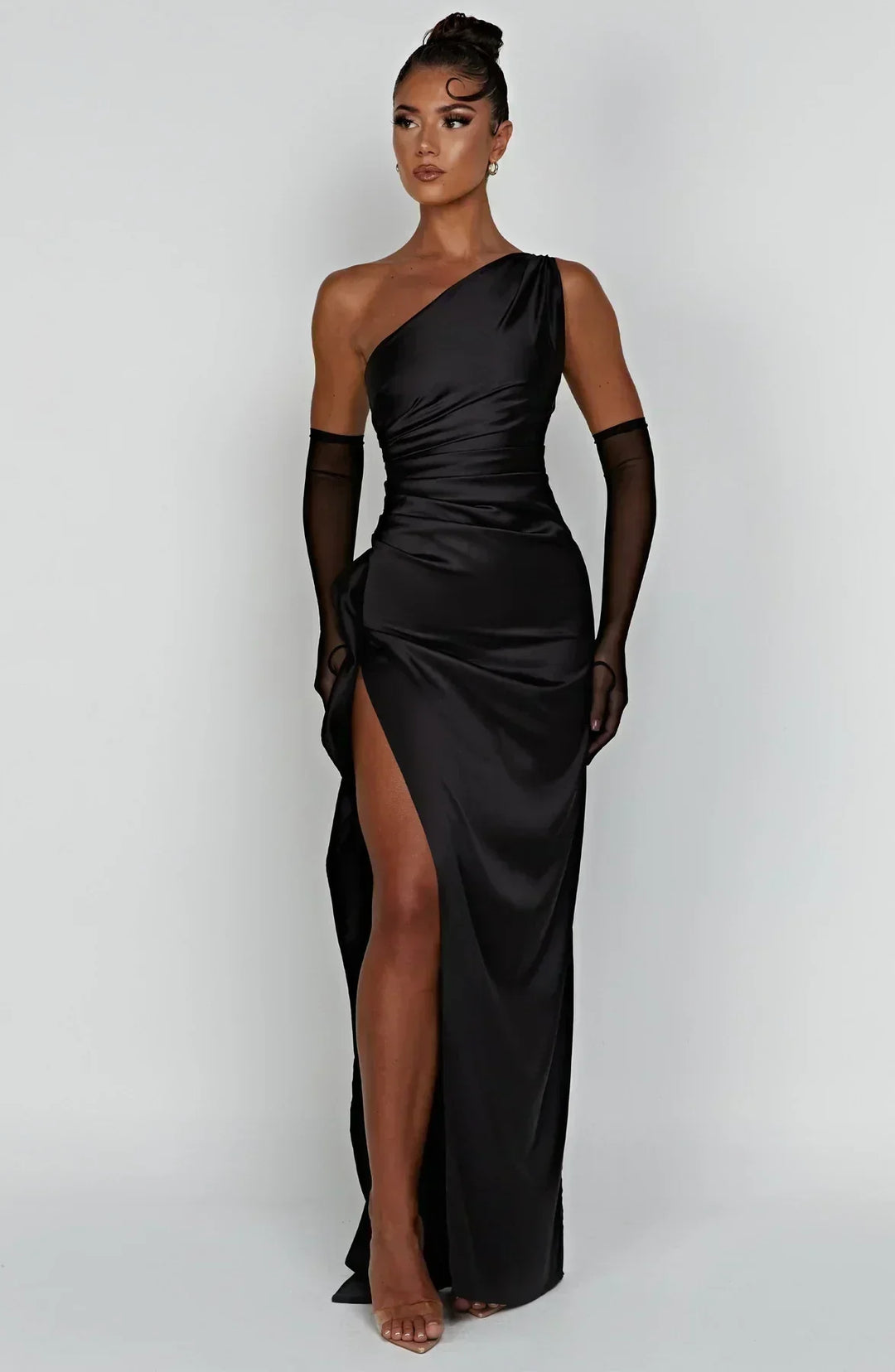Vestido Maxi asimétrico para mujeres con elegante abertura
