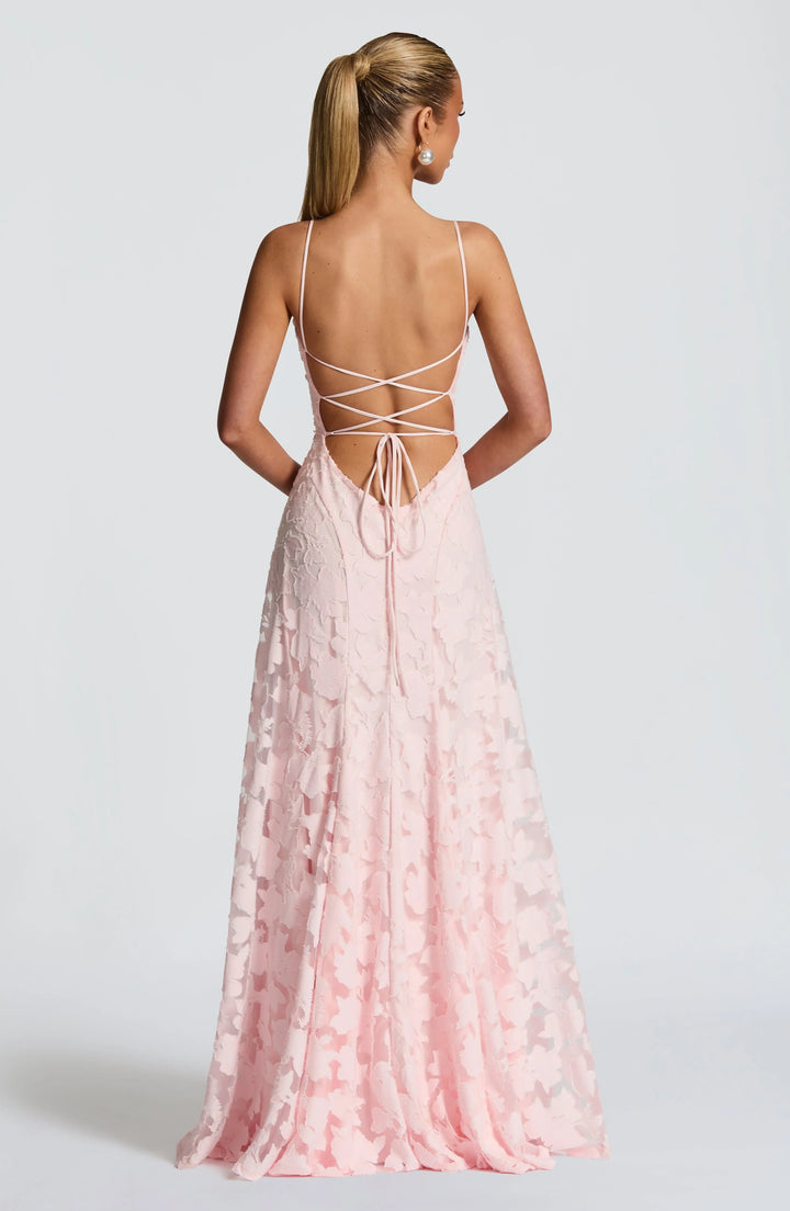 Carmen | Vestido largo floral con tirantes finos