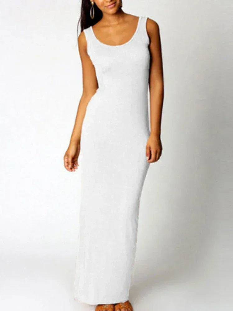 Vestido maxi mujer tirantes anchos