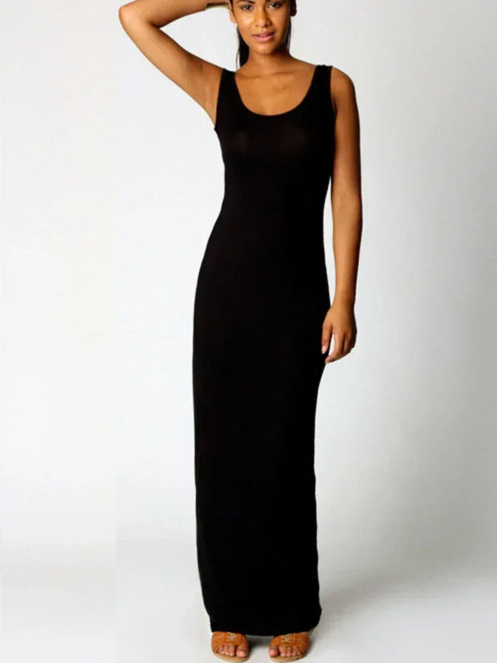 Vestido maxi mujer tirantes anchos