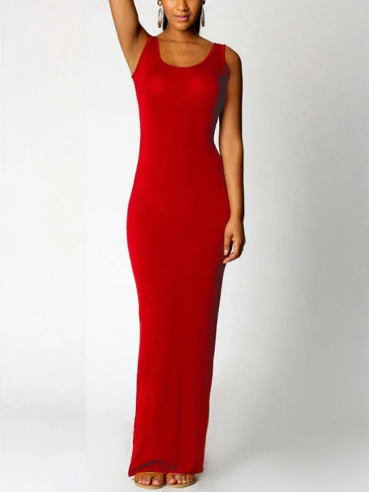 Vestido maxi mujer tirantes anchos