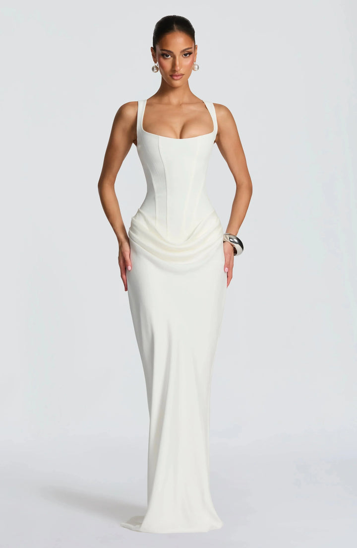 Noa | Vestido largo ajustado con espalda descubierta
