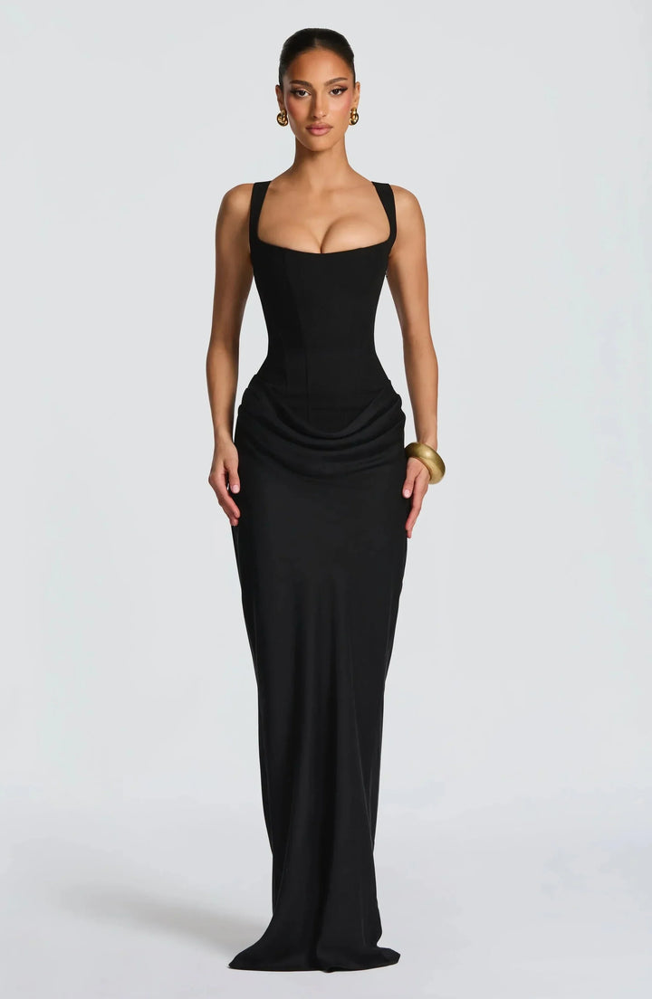 Noa | Vestido largo ajustado con espalda descubierta