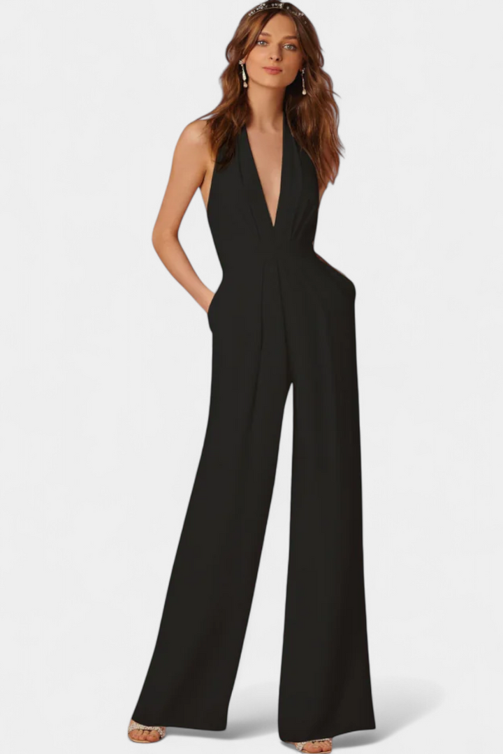 Lila Mono de Pierna Ancha con Elegancia Ligera