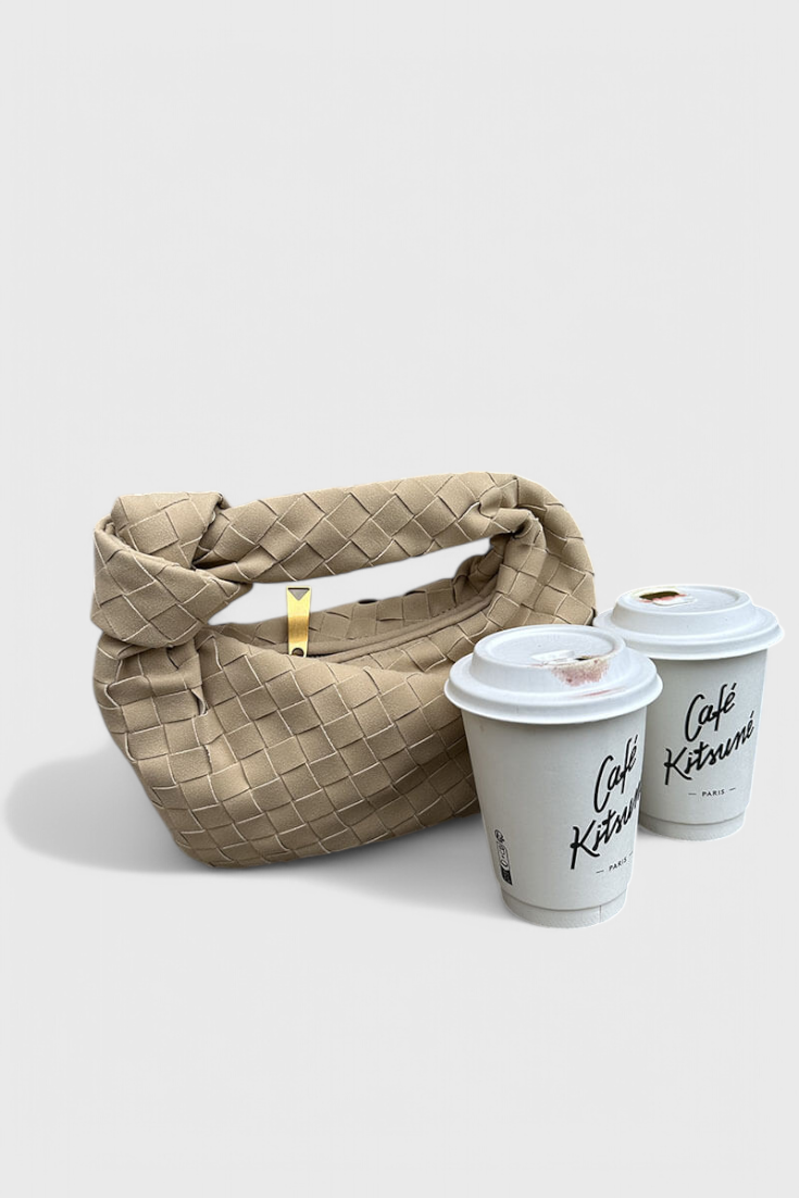 Remi Bolso Mini Woven con Detalle de Nudo