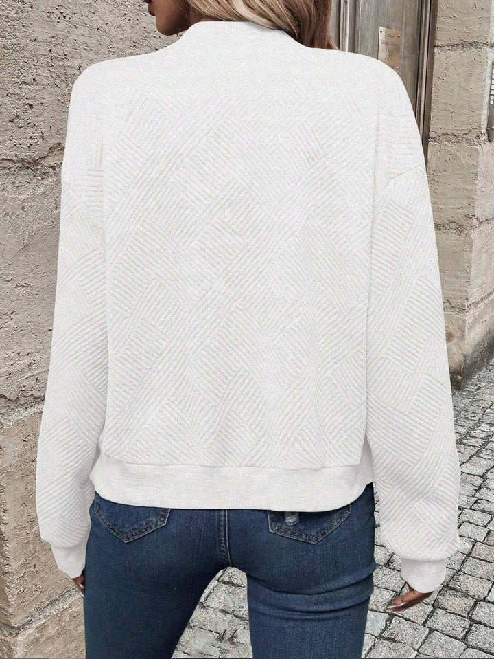 Chaqueta bomber de manga larga para mujer