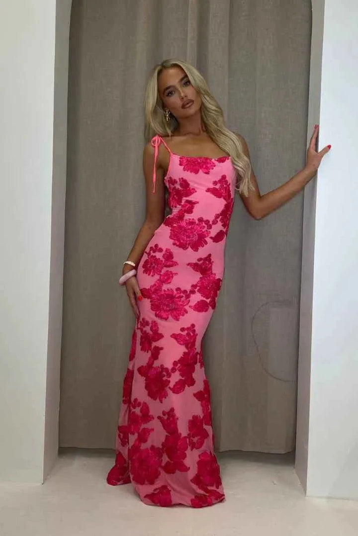 Vestido Maxi Envolvente con Escote en V