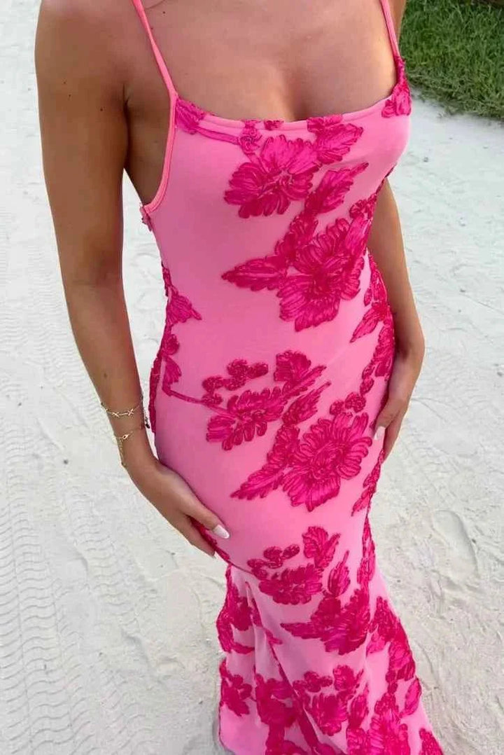 Vestido Maxi Envolvente con Escote en V