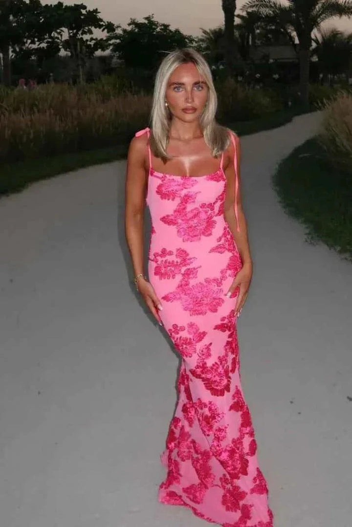 Vestido Maxi Envolvente con Escote en V